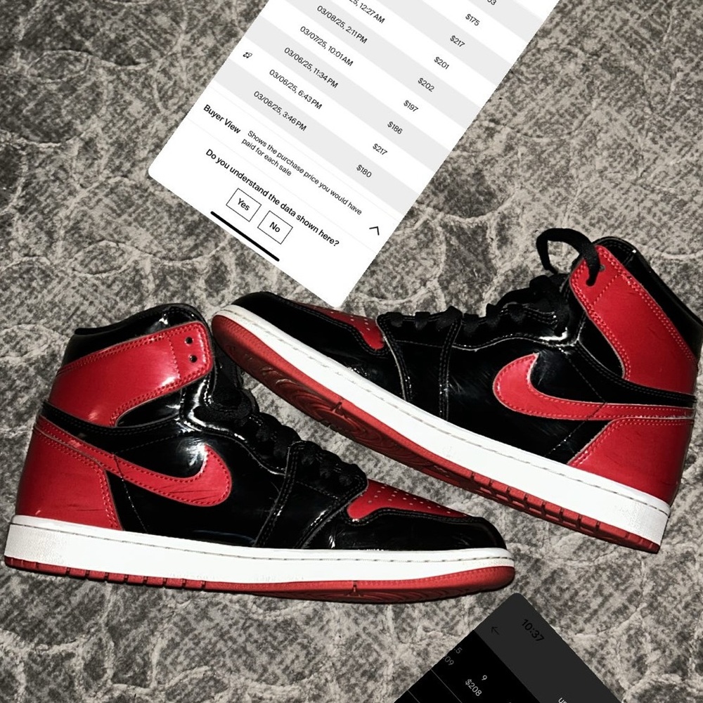 Black and Red High-Top Sneakers